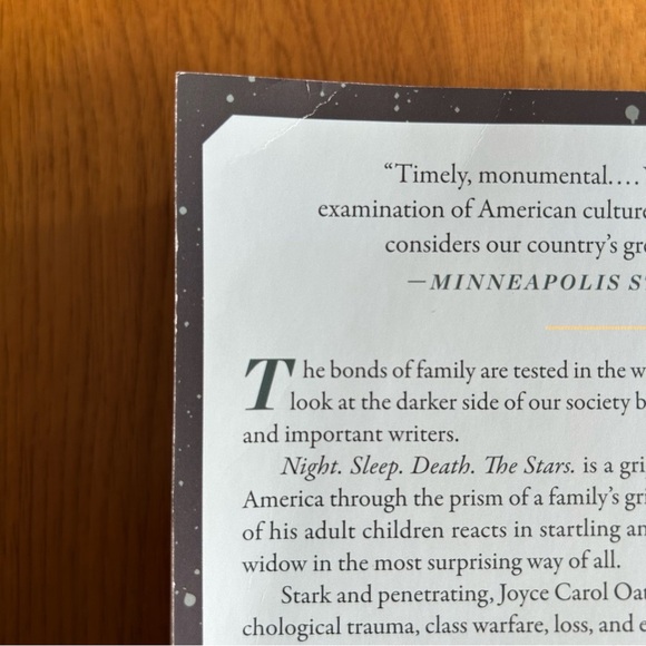 Night. Sleep. Death. The Stars. Paperback Book - Picture 3 of 7